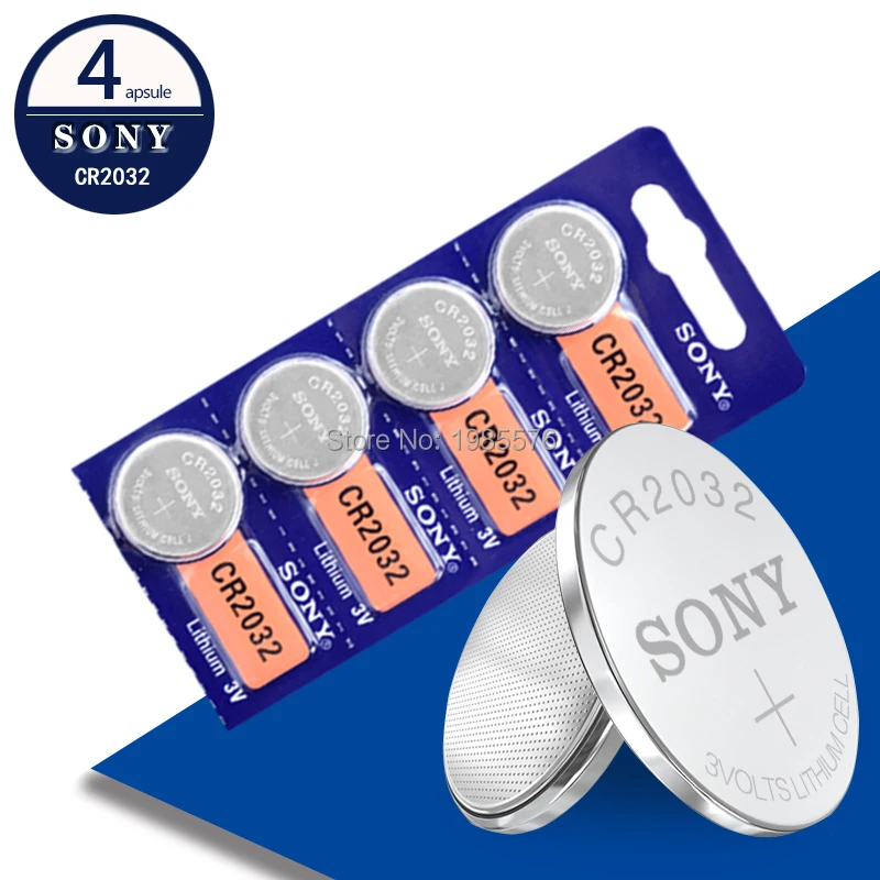 4 шт. совершенно новый аккумулятор cr2032 для SONY 3 в кнопочные элементы монетные