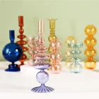 Стекло лампы в форме свечи держатели для палочек восковые свечи держатель для свечи обеденные свечи вечерние и свадебные центральные столы украшения