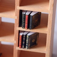 set of 9 16 112 mini dollhouse paper book bedroom table diy decor