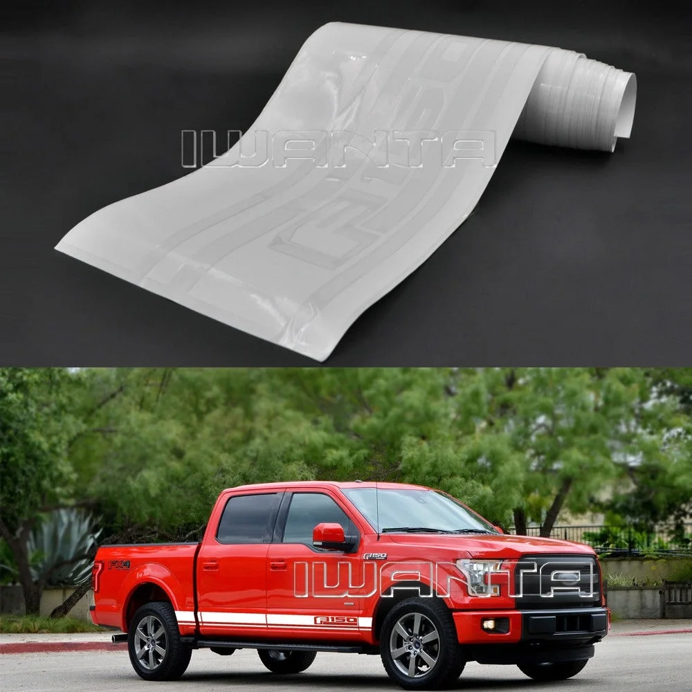 

For 1Pair/2Pcs Graphics Side Skirt Stripe Body Sticker Decor d F-150 2015-2016