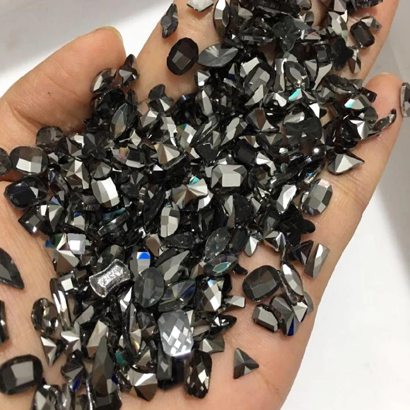Стразы для ногтей с плоской задней частью нестандартные разные формы 100 шт. | Дом и