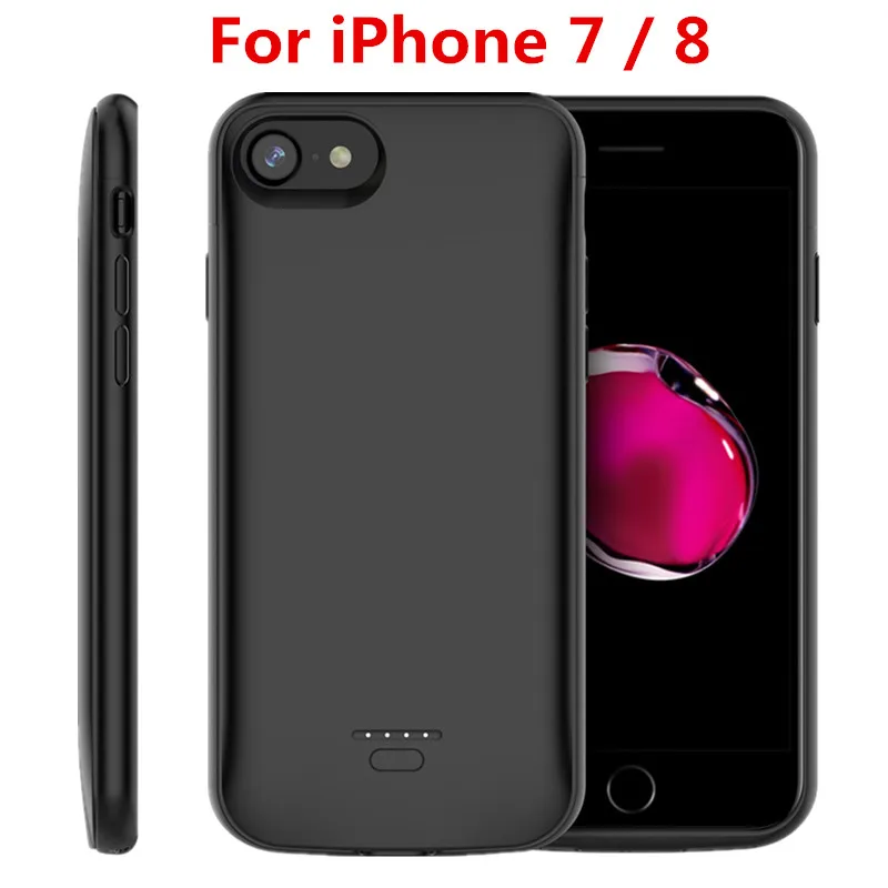 For iPhone 7 8 Для iPhone 7 8 5 SE 5S чехол для зарядного устройства 4000 мАч запасной внешний аккумулятор чехол для зарядки для iPhone X 6 6s 11 Pro Max чехол для аккумулятора - Цвет: For iPhone 7 8