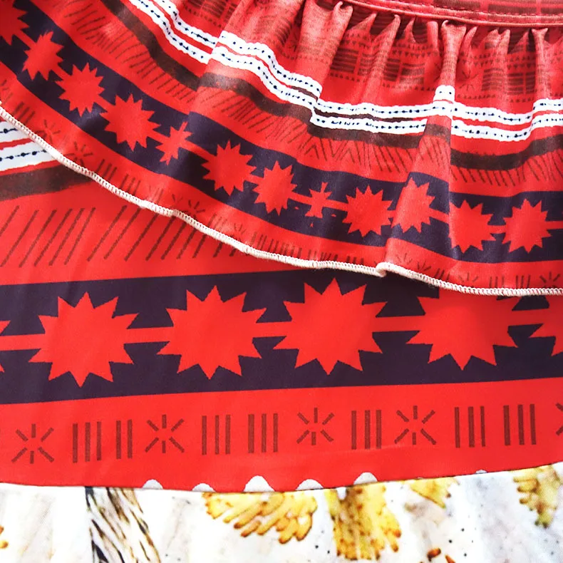 Костюм для косплея Моана платья девочек костюмы принцессы ваяна карнавальный