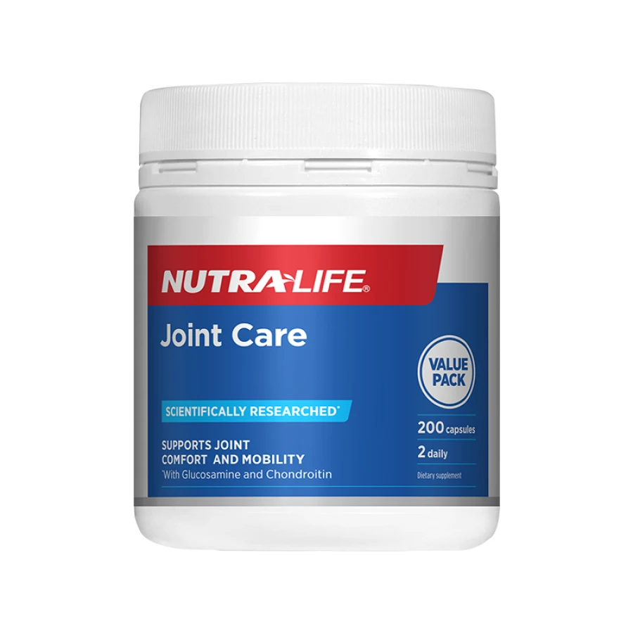 Качественная формула NutraLife для ухода за суставами 200 колпачков глюкозамина