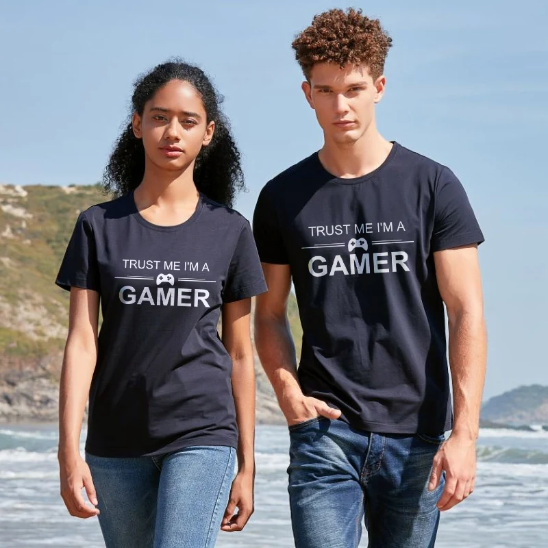 Поверьте мне я геймер со смешным рисунком Футболка мужская PS4 XBOX Harajuku гик летняя