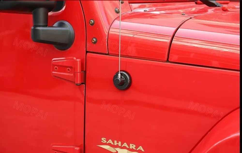 Автомобильные наклейки MOPAI для Jeep Wrangler JK 2007+ автомобильная антенна, декоративная крышка для Jeep Wrangler JL+ автомобильные аксессуары