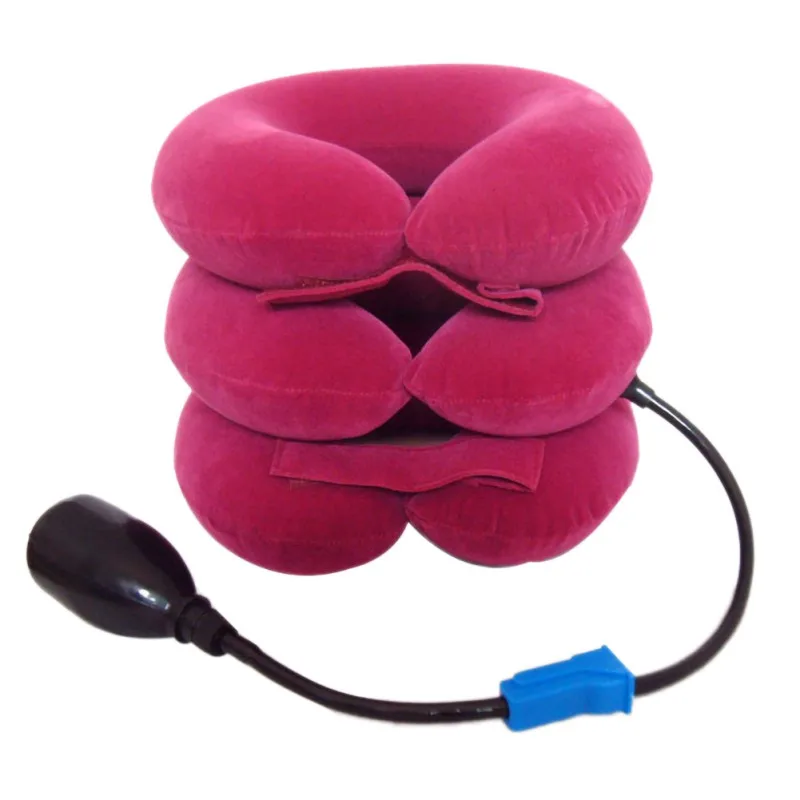 

U-shaped Neck Pillow Inflatable Pillow Relieve Neck Pain Massage Air Cushion Pillow