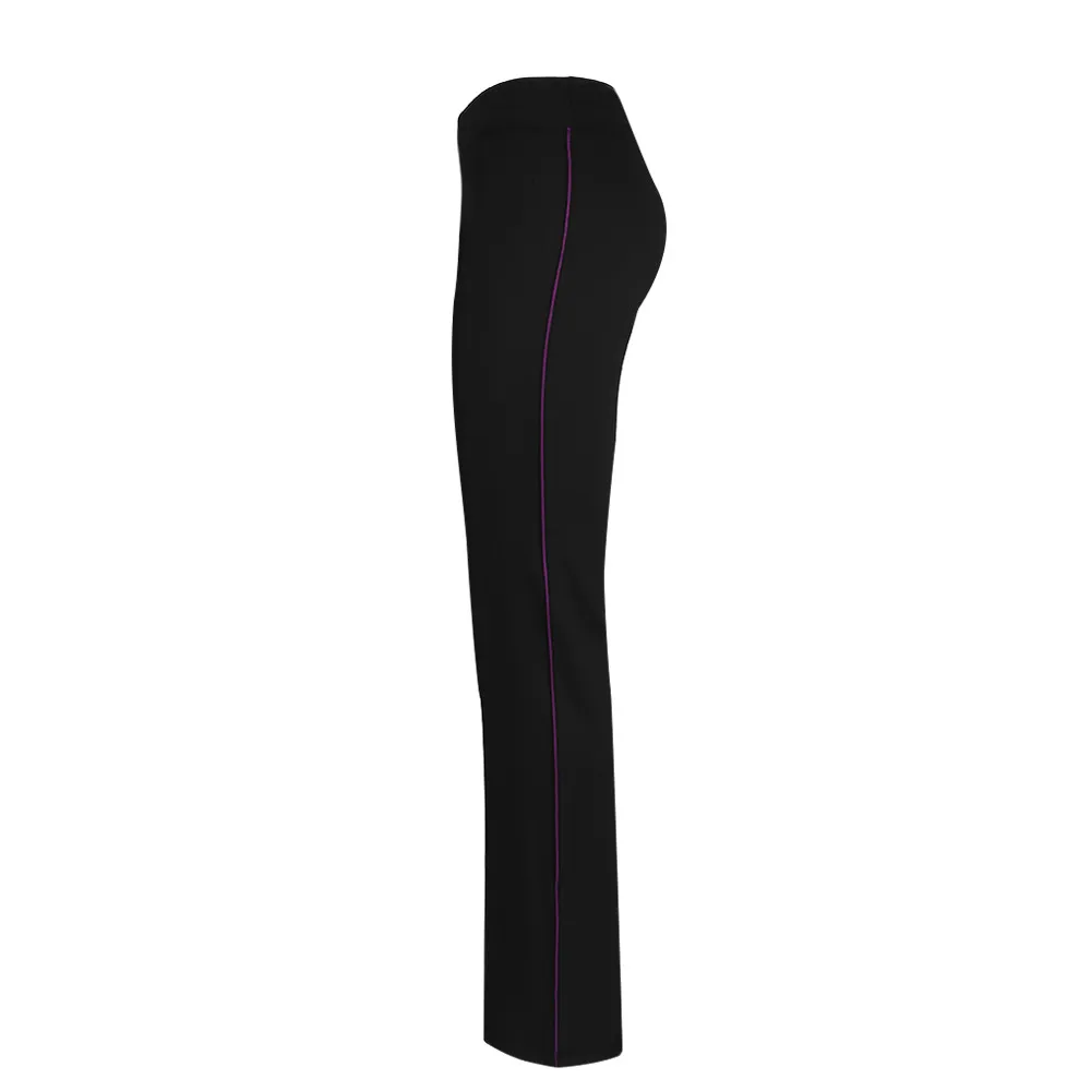 Спортивные брюки с широкими штанинами женские для фитнеса прямые тонкие