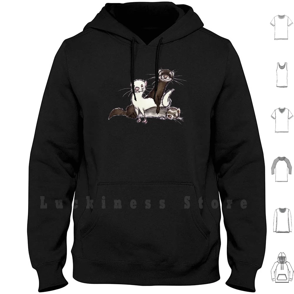 

Cute Ferrets Shirt-Gift For Ferrets Lovers Hoodies Long Sleeve Ferret Ferrets Cute Ferret Cute Ferrets Ferret