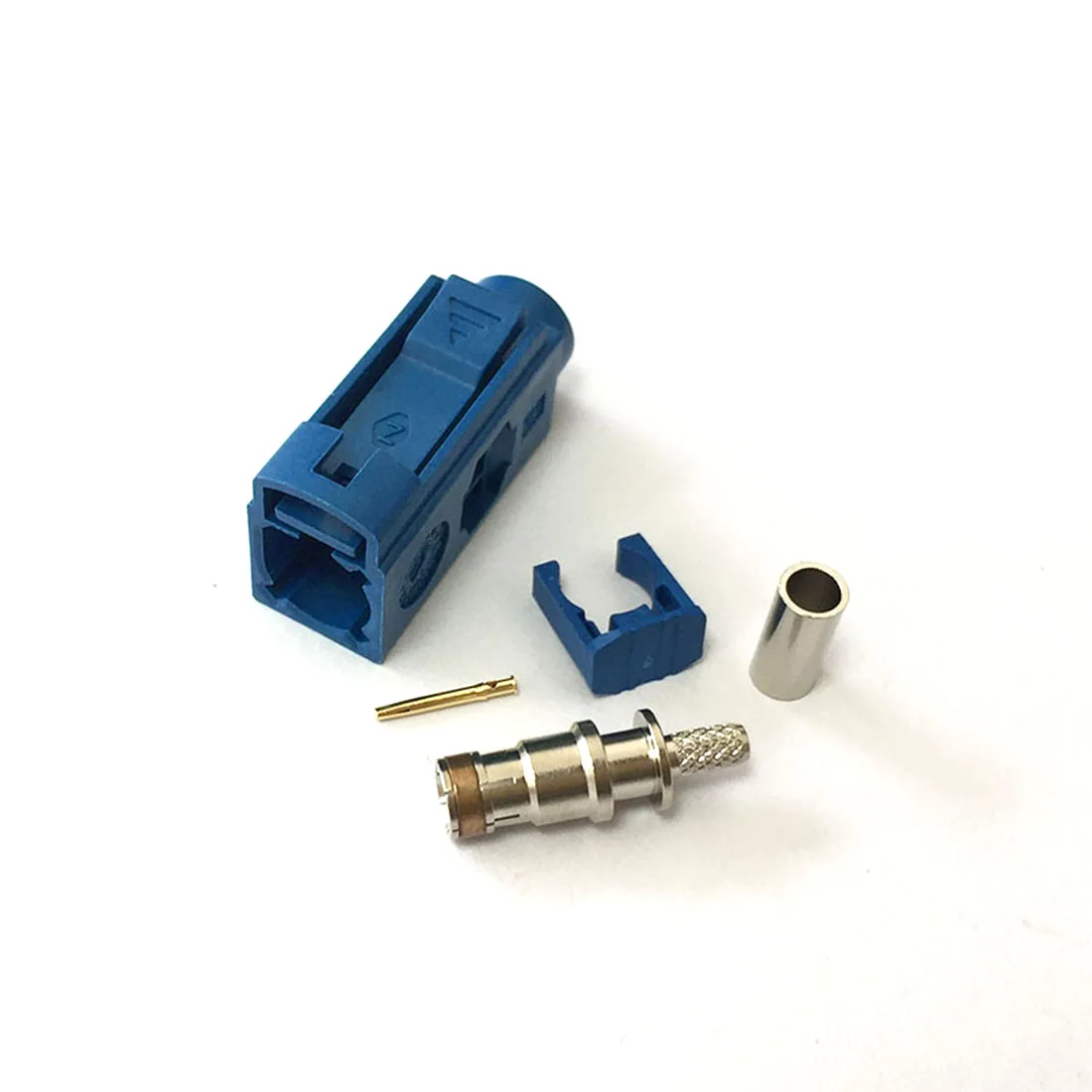 1 шт. RF FAKRA C 5005 гнездовой разъем SMB обжимной RG316 RG174 LMR100 кабель синий для gps навигации