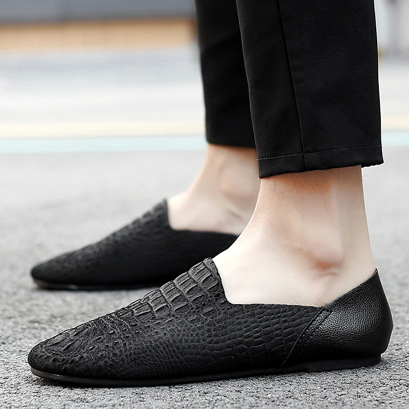 Men's Shoes fashion moccasins genuine Leather For Men Formal Weddings zapatos de vestir Soft Mans footwear | Обувь