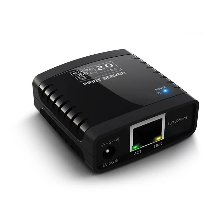 1-портовый сетевой сервер печати с USB кабелем и питания 2 0 Windows 10 - LPR LAN адаптер