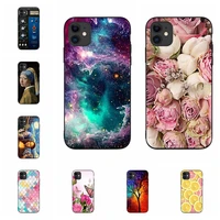 case for iphone 11 cover case 6 1 inch flower picture thin soft silicone back shell bumper cover for apple iphone11 phone cases
