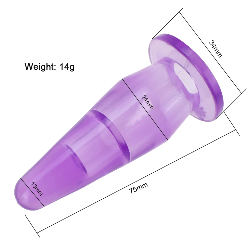 Желейная секс игрушка на маленькие пальцы Анальная пробка Анальный стимулятор