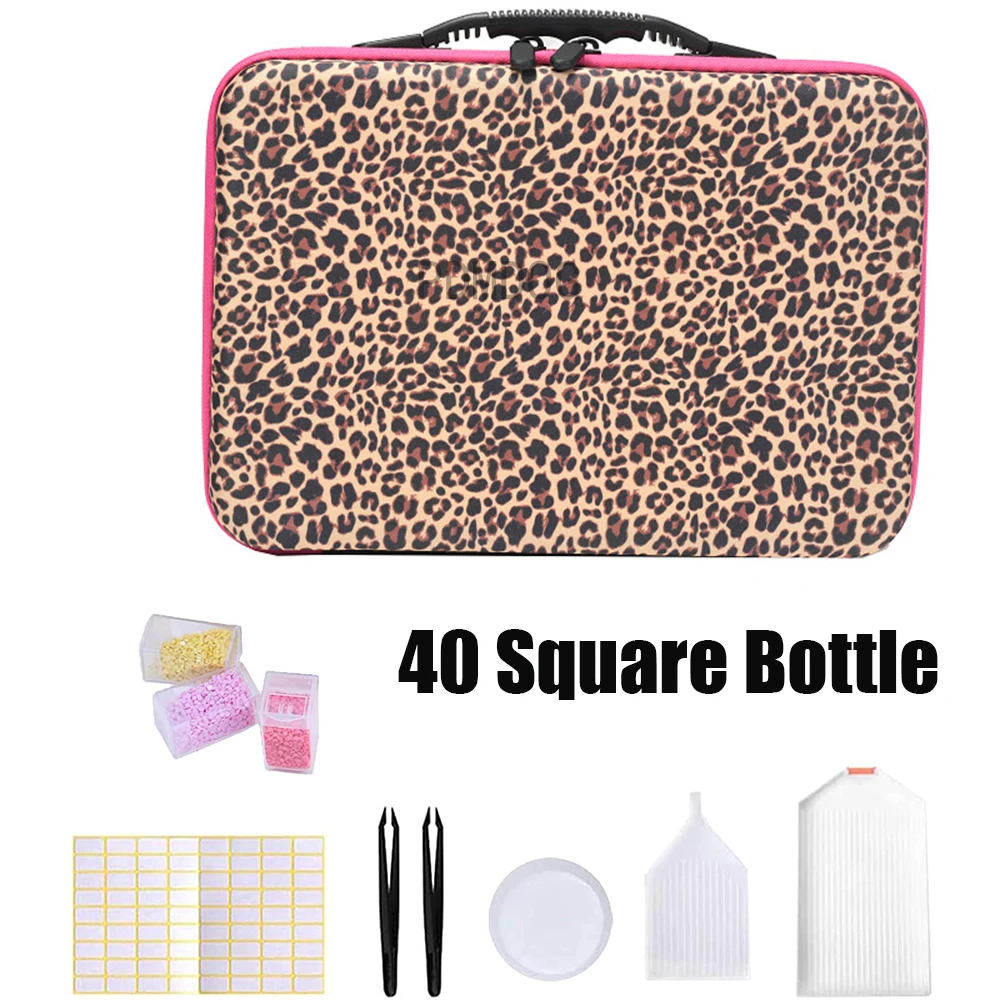 

54 Bottles Diamond Painting Accessories Container Storage Bag Box Carry Case 5D Embroidery Cross-Stitch Mosaic Tools Handbag