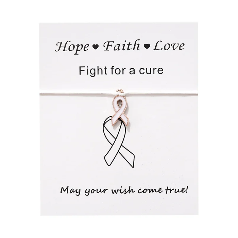 Браслет на ногу из металлического сплава с изображением рака груди | Украшения и