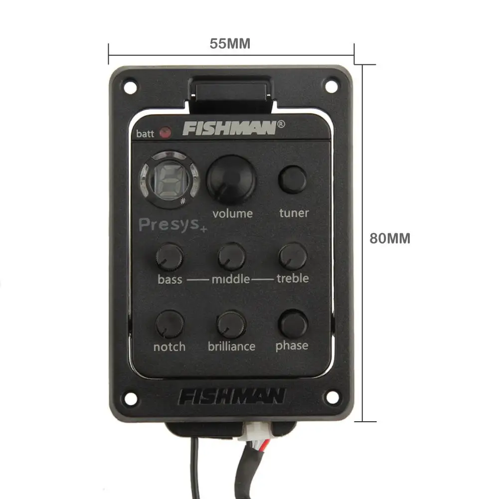 Для FISHMAN 201 Mic Blend Dual Mode предусилитель 4-полосный EQ тюнер для гитары звукосниматель