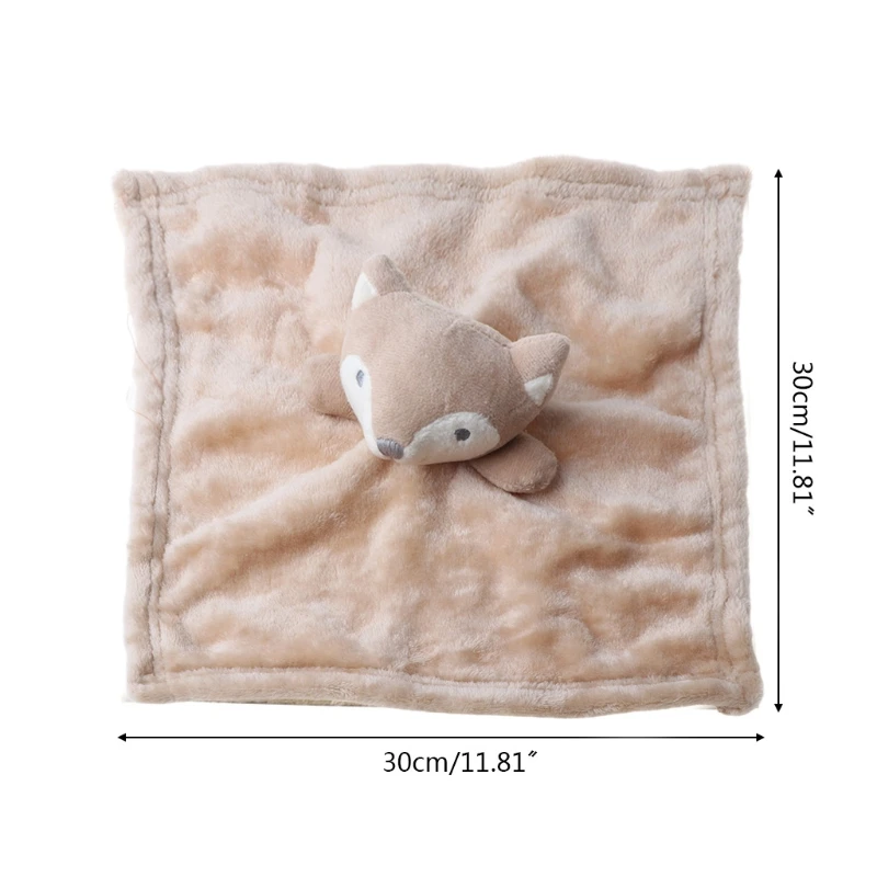 

HUYU Baby Velvet Appease Towel Cartoon Animal Doll Soothing Teether Blanket Newborn Infants Nursing Sleep Toys
