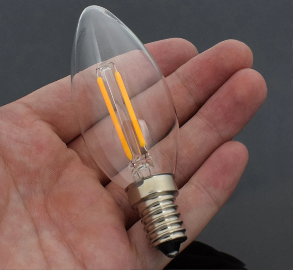 TSLEEN 10x Свеча светильник античный ретро Edison 110V 220V светодиодный нити 4 Вт 8