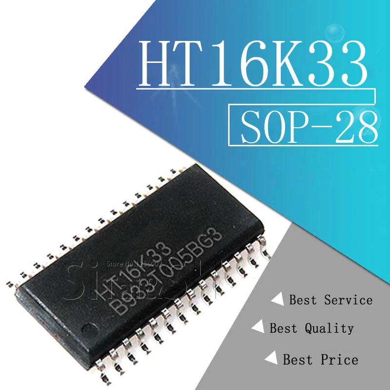 1 шт. HT16K33 = VK16K33 SOP28 16K33 светодиодный инструмент для разработки освещения Breakout 16x8