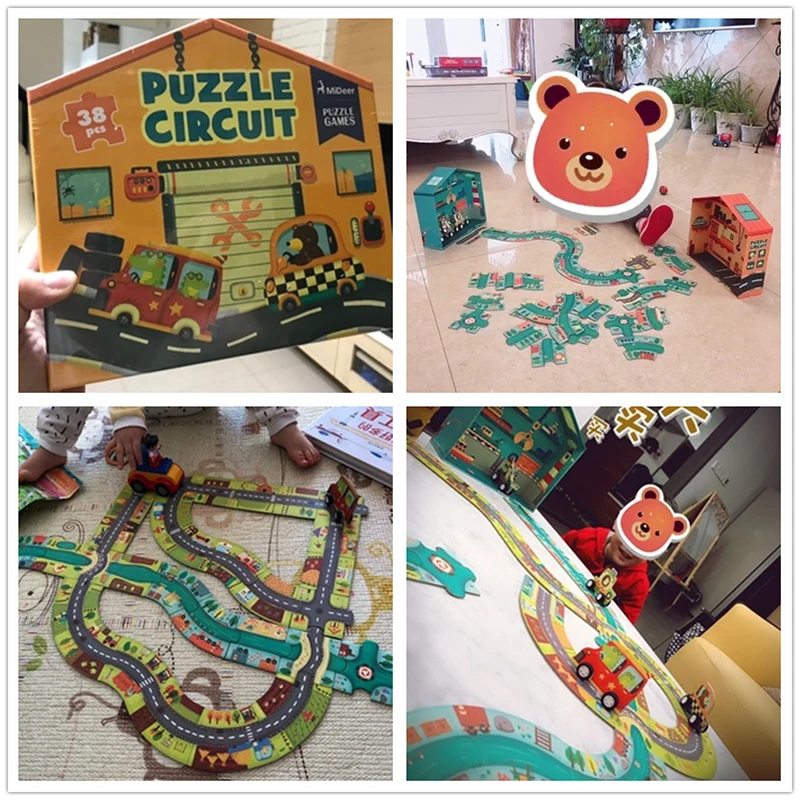 Пазлы Mideer 38 шт. головоломки для сборки игрушки детские игры развивающие круг