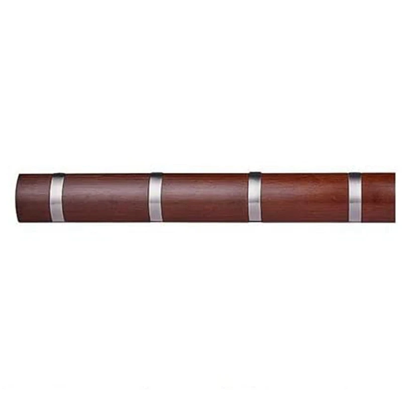 

Wall-Mounted Hanger Practical Home Storage Hook Natural Bamboo Suspension Hanger Hall Wall Hook-ABUX