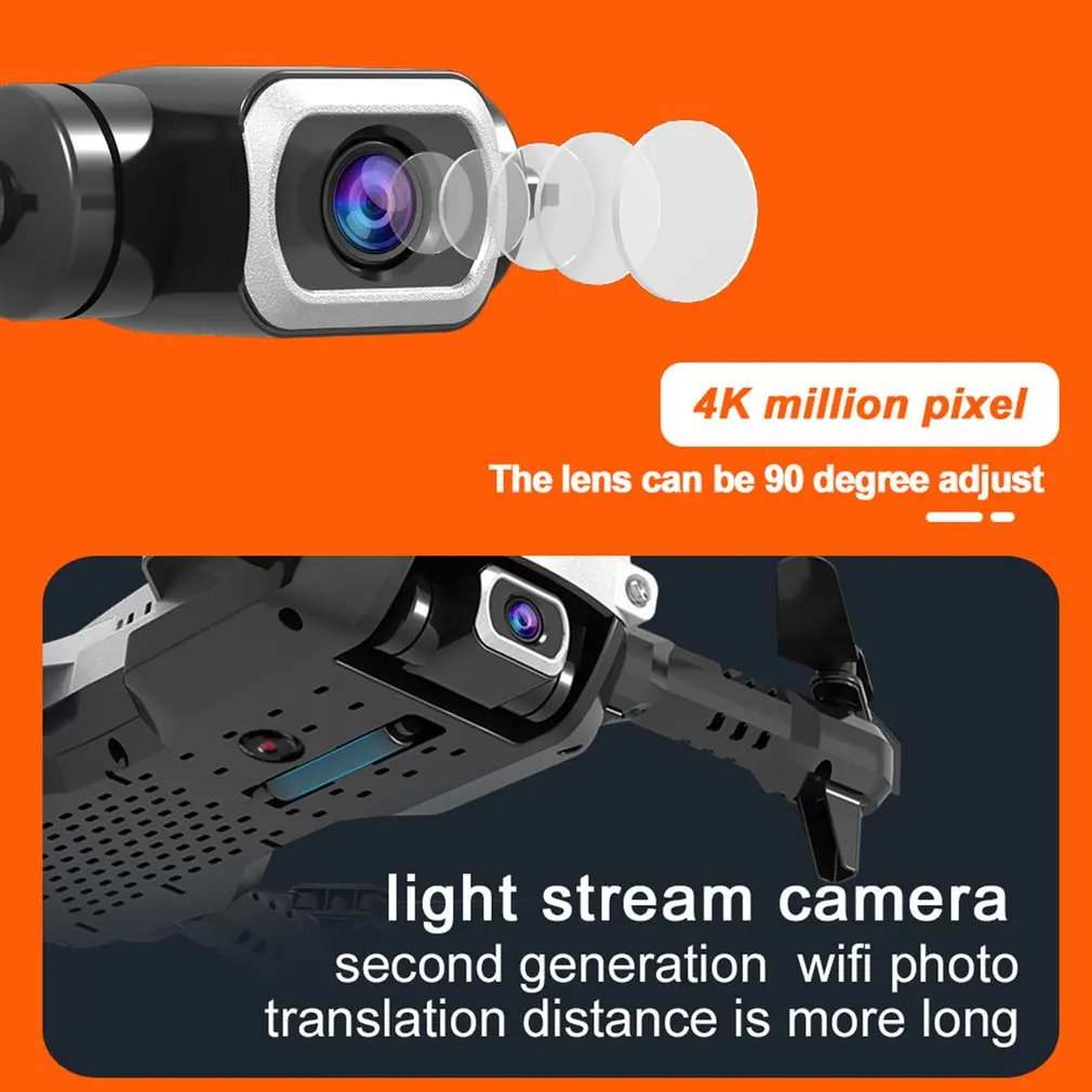 LANSENXI NVO RC Дрон 4K 1080P Квадрокоптер 2 4 ГГц WiFi FPV складной мини в режиме реального