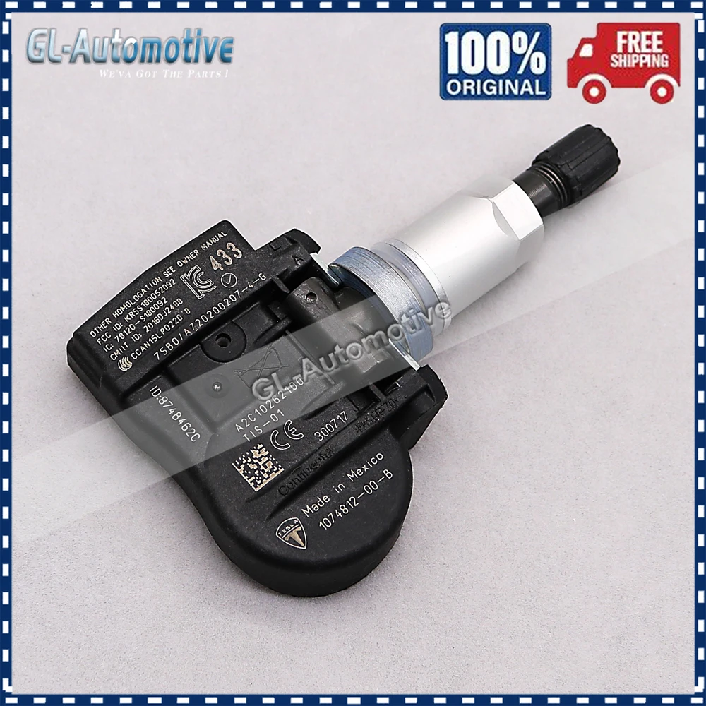 1074812-00-B новый комплект (4) TPMS датчик давления в шинах для Tesla Model 3 S X Y 433 МГц |