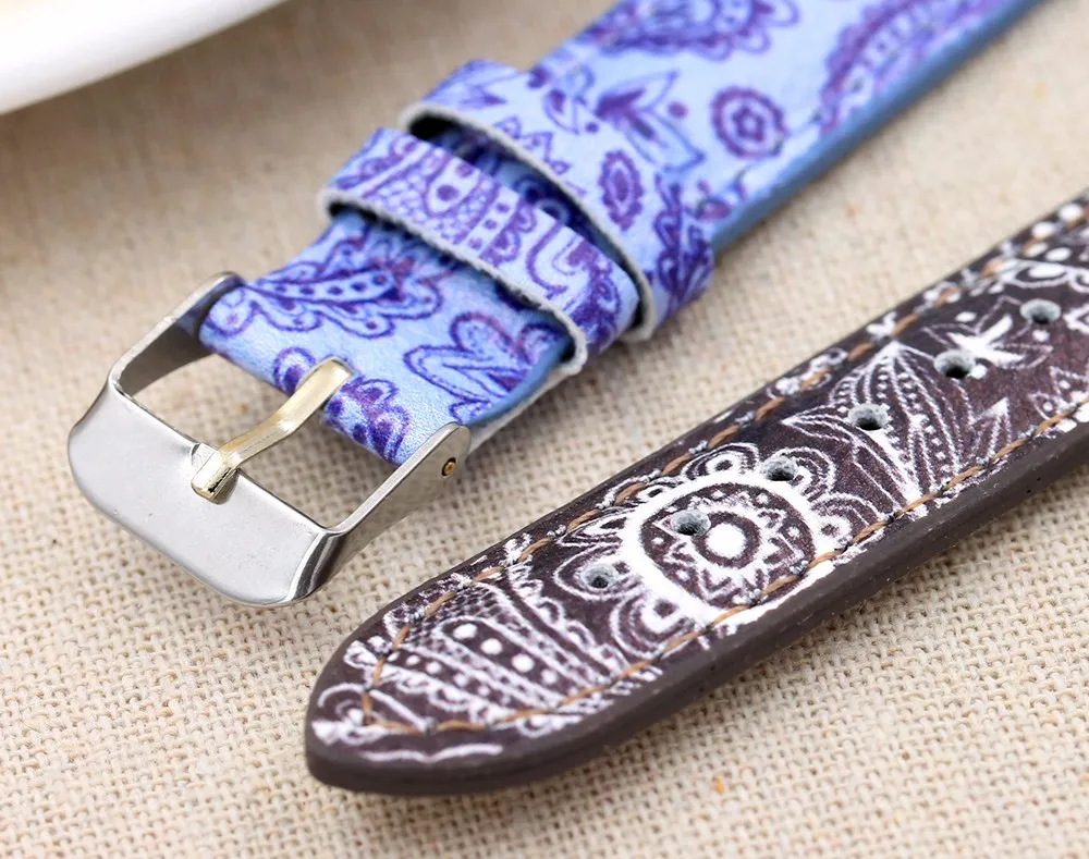 

New Fashion Lady Imitation Porcelain Retro Strap Digital Dial Belt Quartz Simulation Watch Waterproof Business Luminous Unisex