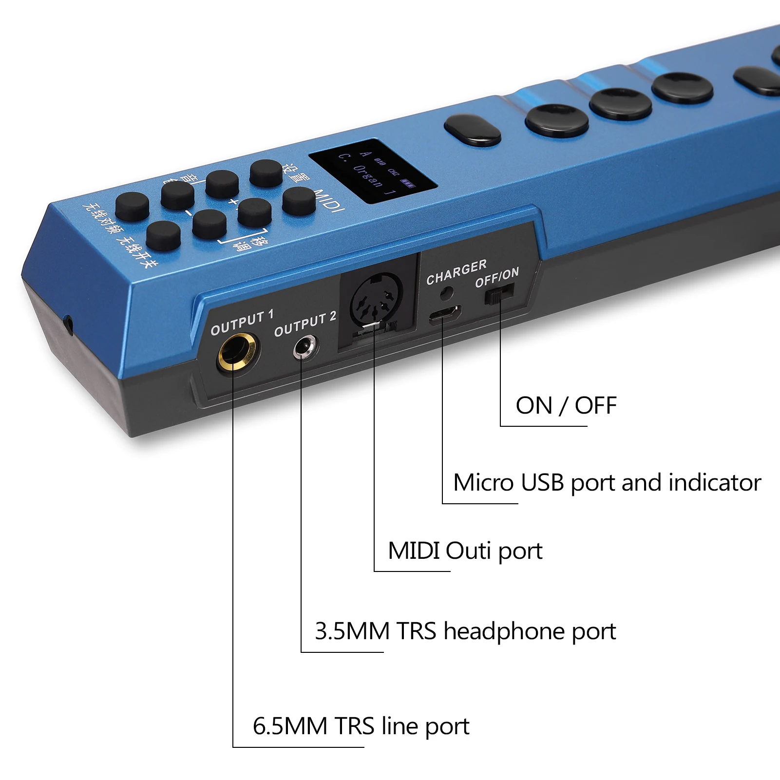 

USB Electric Torch Electricity Saxophone Flute Wind Instruments Simple Old Man Entertainment Beginner Sachs