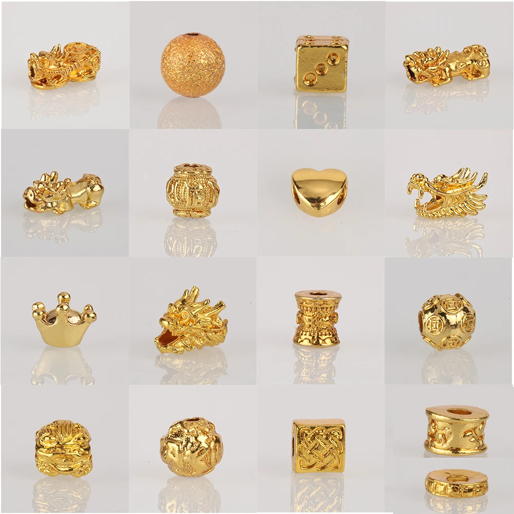 Бусины для изготовления ювелирных изделий металлические бусины рукоделия 1 шт.