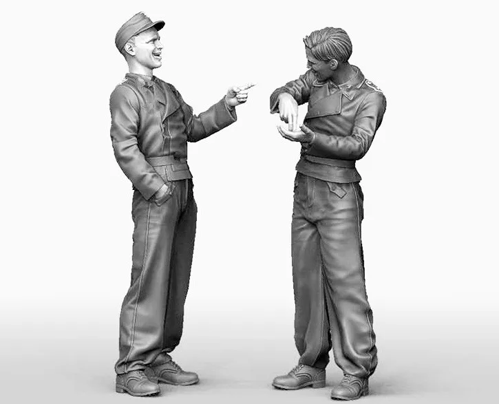 1/35 модельная фигурка из смолы разобранный Неокрашенный набор 1002|Наборы для