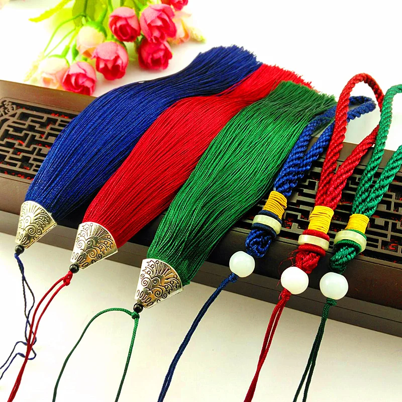 

Glass Bead Hand Rope Long Fishmouth Cap Ear Matching Characteristic Gifts Jewelry Car Hanging Antique Accessories