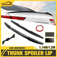 universal carbon fiber black rear trunk spoiler lip wing for toyota vios for benz bmw for tesla model carbon fiber car styling