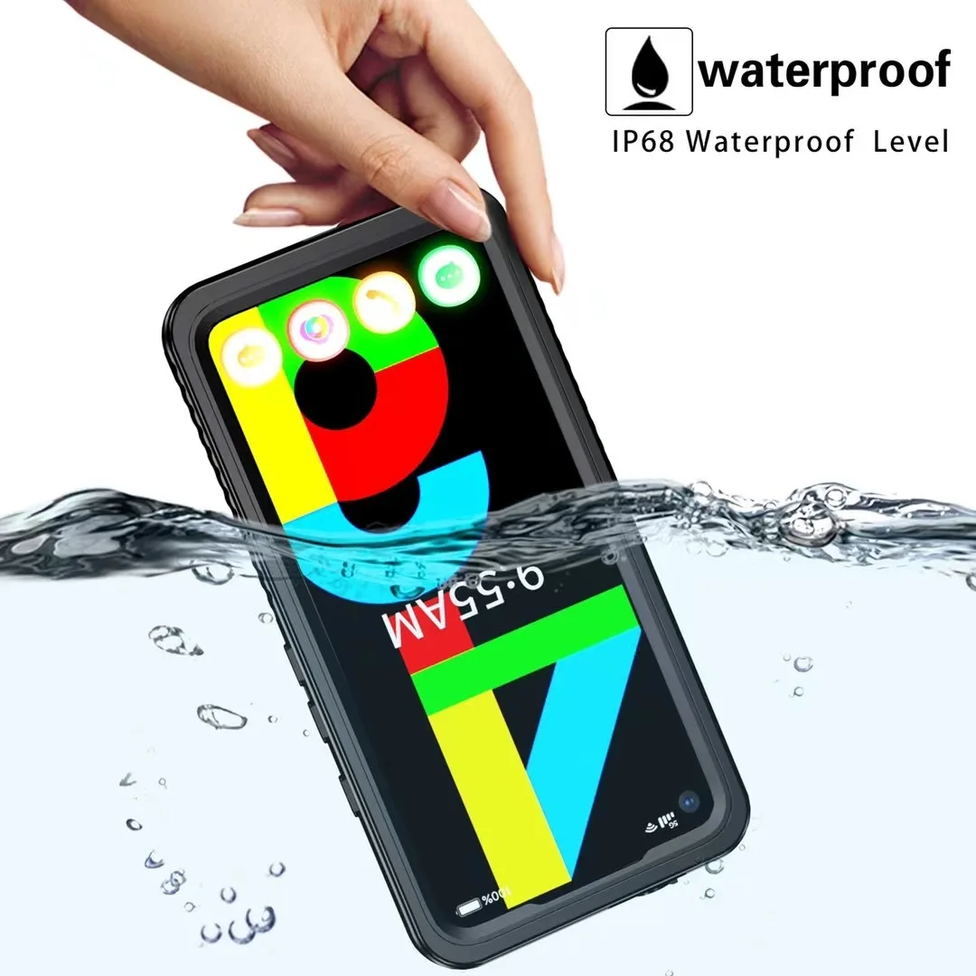 

IP68 Waterproof Shockproof Swimming Phone Case for Google Pixel 4A 5G Underwater Diving Photo Video Silicone Protection Cover