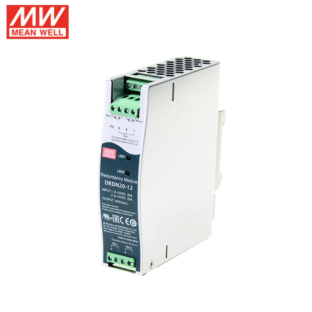 Оригинальный бренд MEAN WELL представляет DRDN20 48 20A 36 60Vdc 48V din рейку Тип Питание модуль