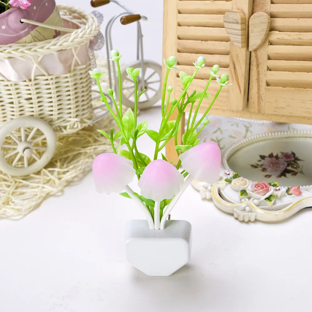 Ночной светильник в виде грибов сенсорный светодиодный ночсветильник настенная