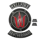 Hell Fire Brothers вышивка железная нашивка для одежды DIY Аппликация мотоциклетная байкерская куртка аксессуары наклейка