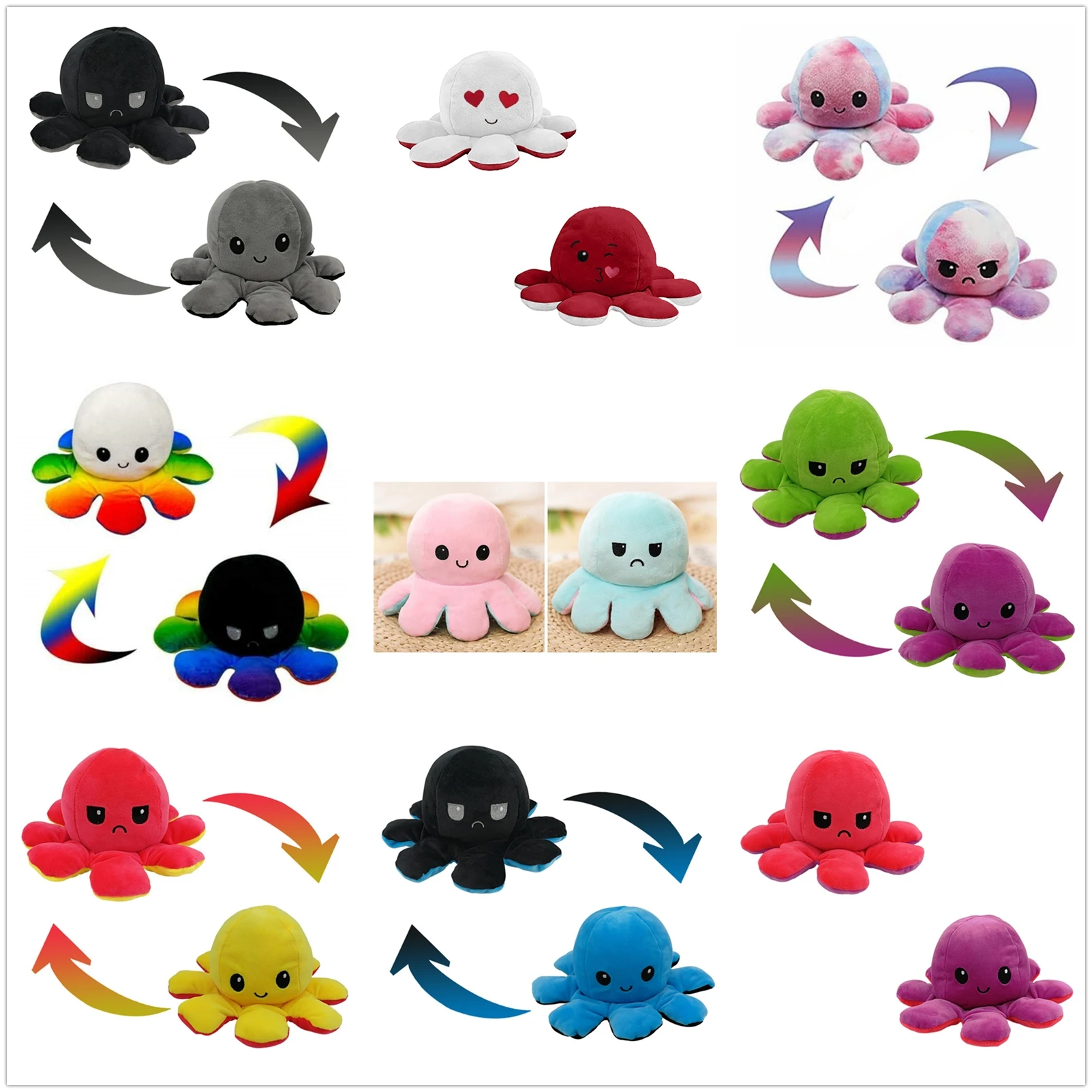 

Doll Stuffed Emotional New Flip Funny Toy Stuffed Toy Funny Present Plush Doll Fitget Toys Decoration Artwork For Home Stuffed