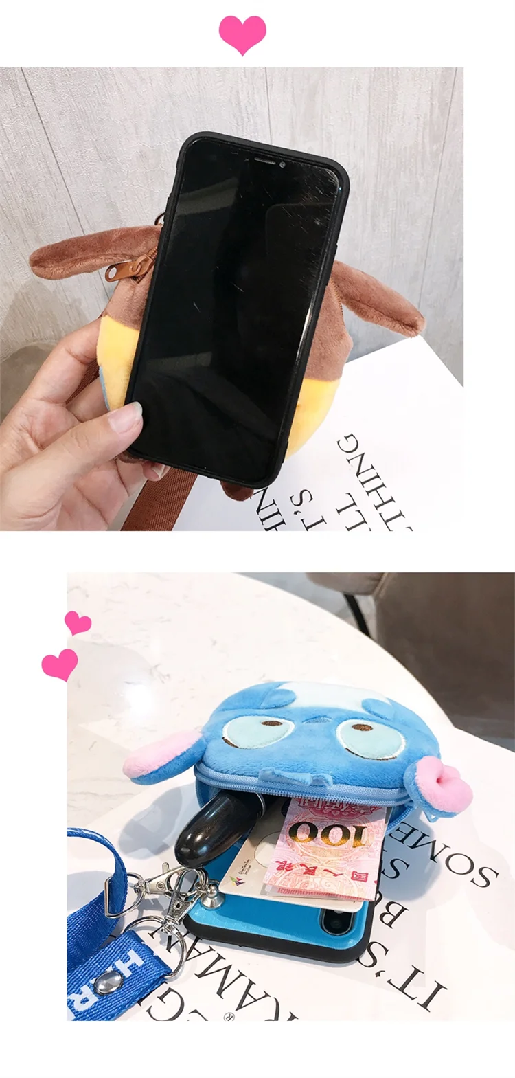 Чехол SAM Note10 pro плюшевый кошелек милый Сейлор Мун для samsung Galaxy Note 3/note 4/note 5/note 8/note 9/S10 plus 3D