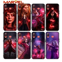 scarlet witch marvel for samsung galaxy a9 a8 star a750 a7 a6 a5 a3 plus 2018 2017 2016 black phone case soft cover