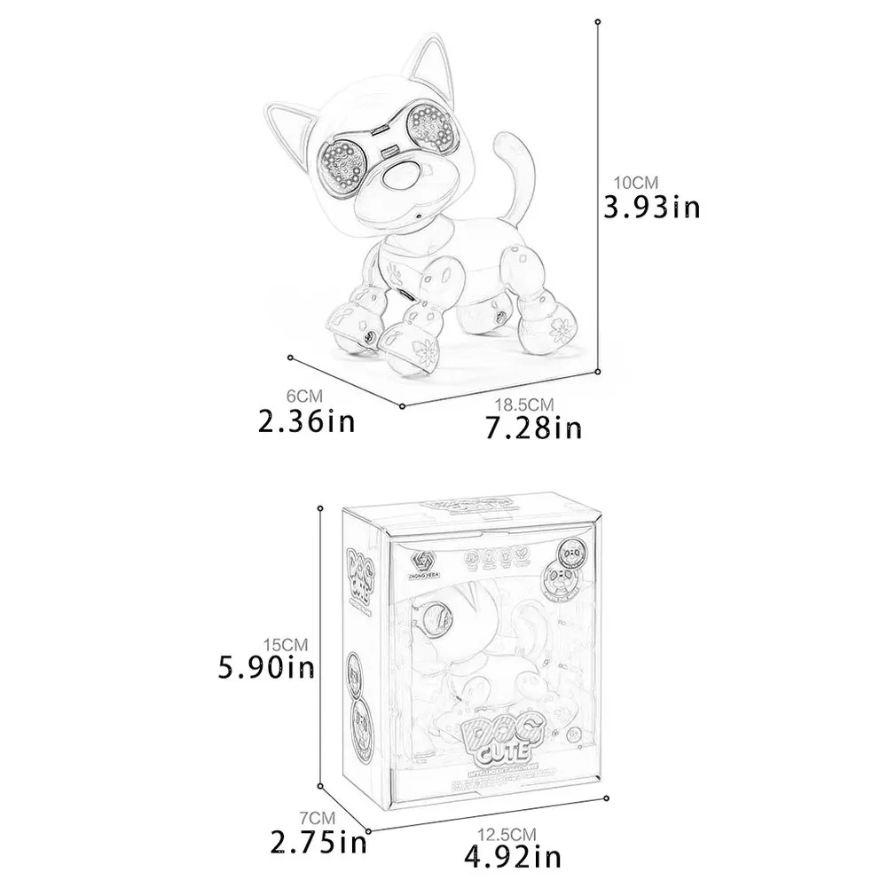 

Intelligent Robot Dog Children Intelligent Pet Dog Induction T ouch Electric Toy Puppy Intelligent Electronic Pet