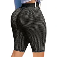 kiwi rata womens butt lifting high waist sexy yoga shorts ruched textured hot pants exercise leisure sports workout leggings