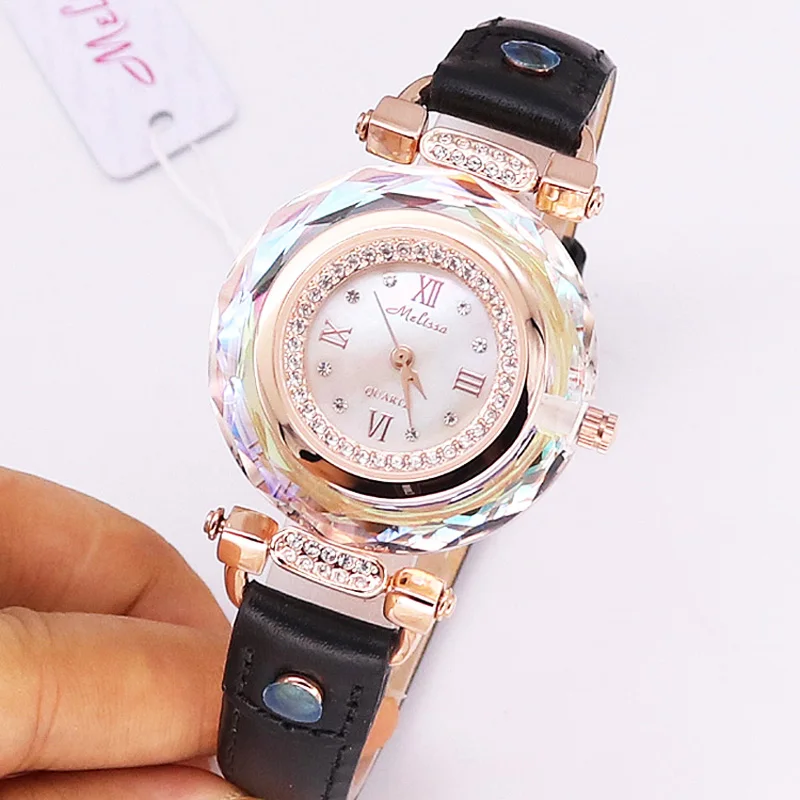Роскошные женские часы Melissa с перламутром роскошные стразы со стразами модные