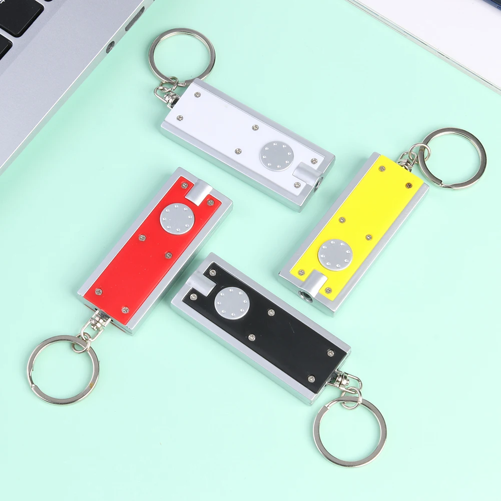 

LED Portable Keychain Lamp Mini Cold White Battery Tetris Hand Pocket Flashlight Travelling Easy Carrying Portable Parts