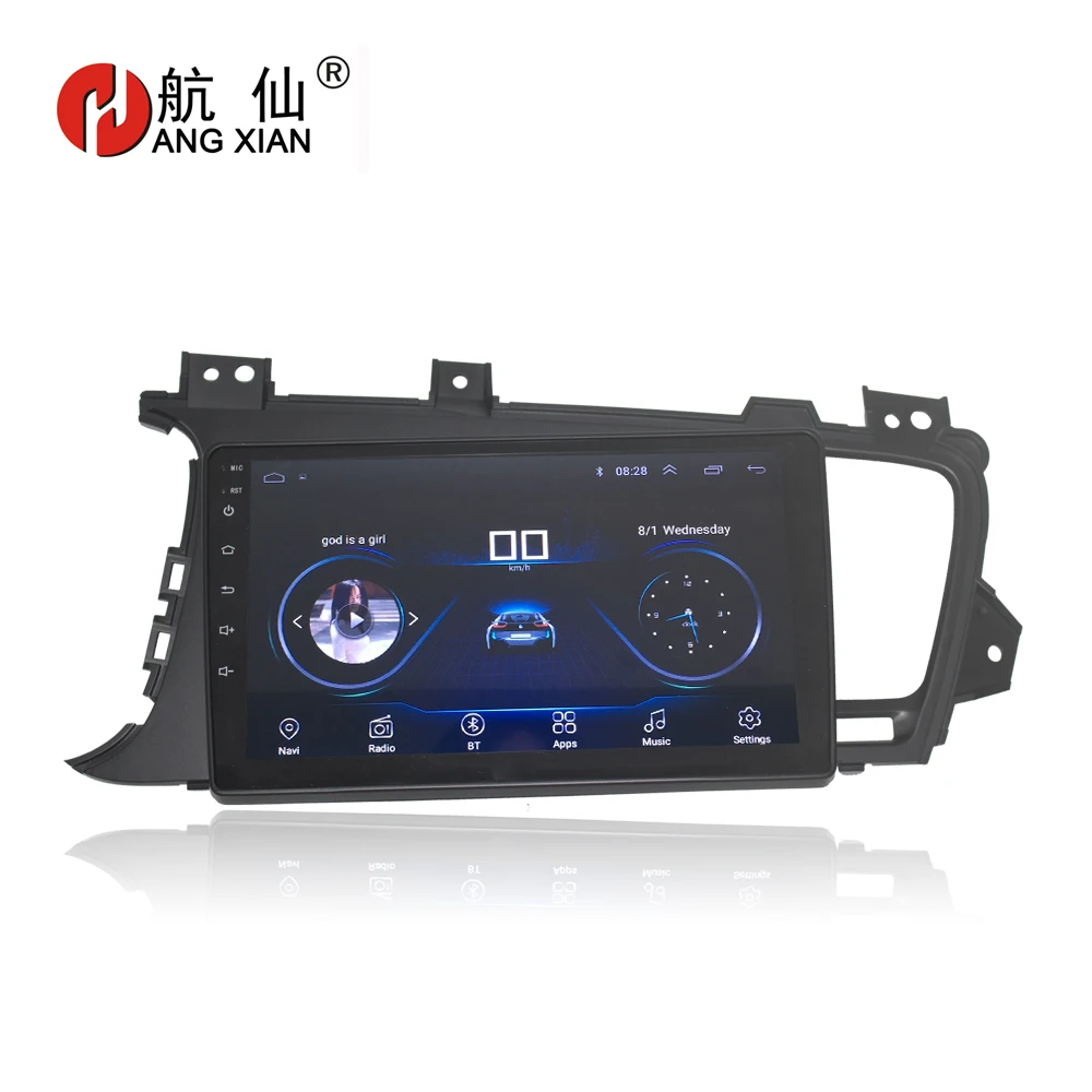 Автомагнитола HANG XIAN 9 &quot 4 ядра Android 8 1 для KIA K5 Optima 2011 2015 dvd плеер GPS навигация