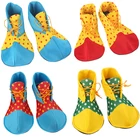 Праздничные туфли клоуна на Хэллоуин для взрослых и детей, цирк клоуна Пурим, карнавальный костюм для девочек, фантазия, косплей для мальчиков
