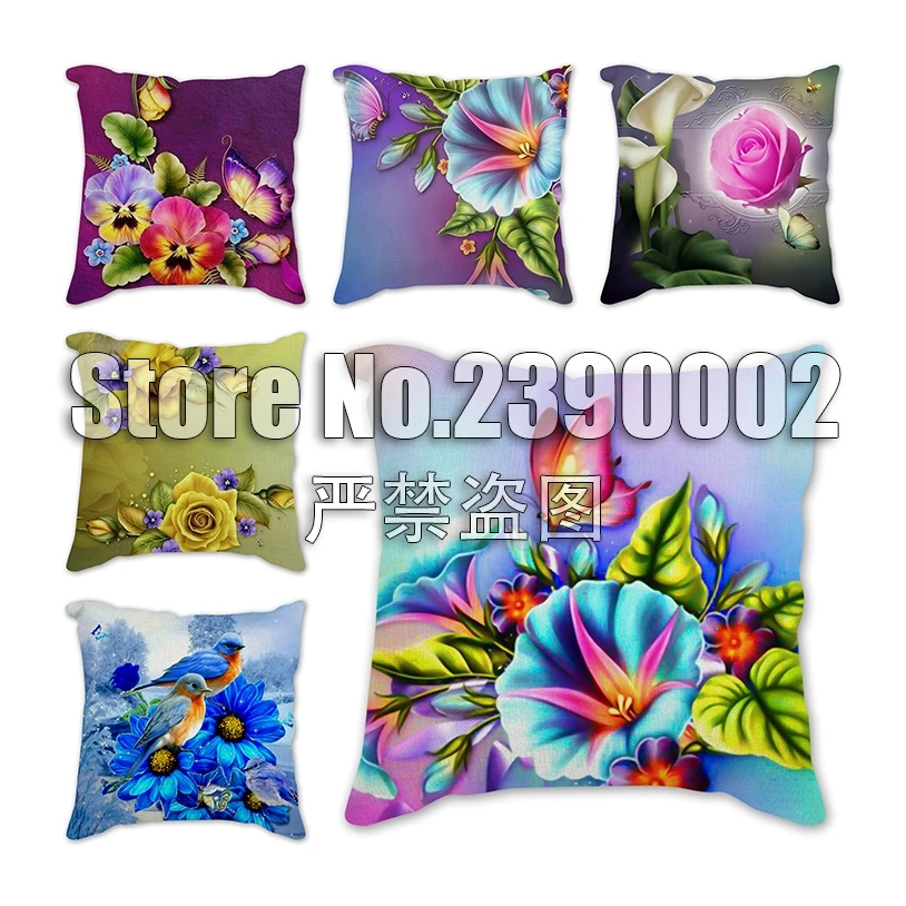 

Flower rose butterfly Art Plush Square Sofa Cushion Cover Hug Pillow Case 45x45 Cm Elegant Stylish Home Room Accessories Cojin