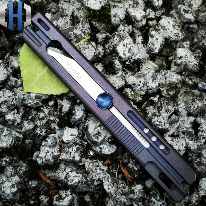 Нож из титанового сплава портативный нож для резки EDC Мини-нож 3 поколения