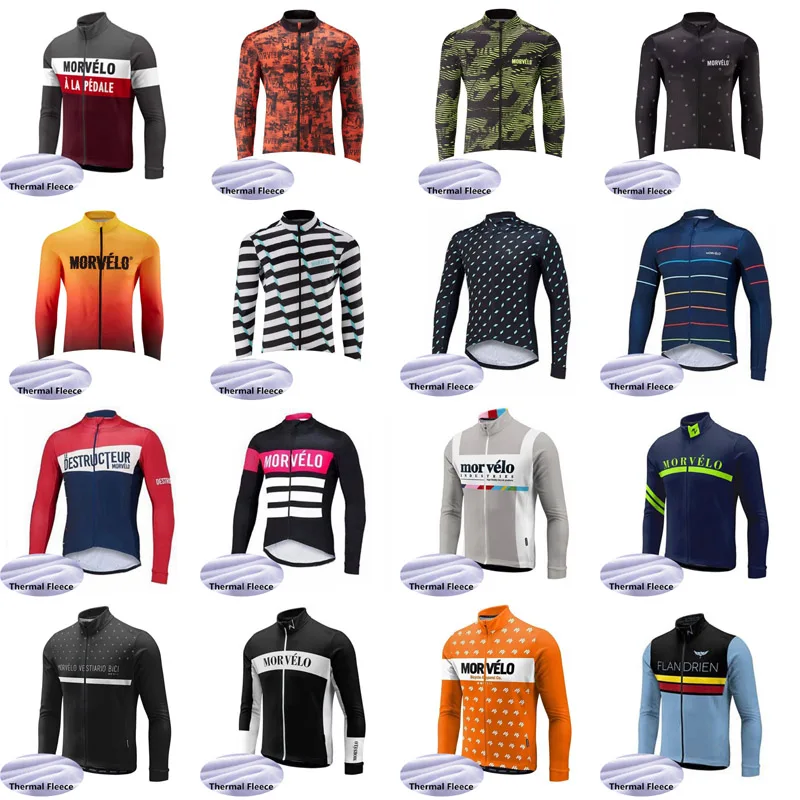 Мужская Зимняя Теплая Флисовая веломайка с длинным рукавом, велосипедная одежда, спортивная одежда для горных велосипедов S121424